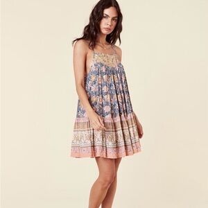 Spell Mossy Strappy Mini Dress, XXS, GUC!